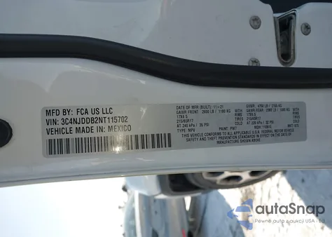 2022 Jeep Compass Trailhawk 4X4 из США, поврежденный, VIN 3C4NJDDB2NT115702